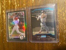 2004 Skip Schumaker Bowman Chrome First Year Jon Jay Refractor Cards Cardinals