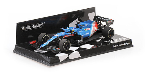 Alpine F1 Team A521 Fernando Alonso Hongrie Minichamps 1/43 miniature