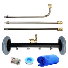 16" 4000PSI Pressure Power Washer Undercarriage Under Car Cleaner Water Broom