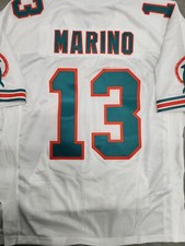Dan Marino Miami Dolphins 1995 White Authentic NFL Mitchell & Ness Jersey 40 MED