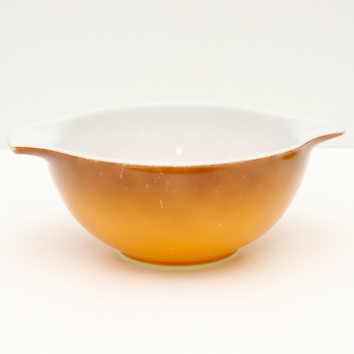 Pyrex 442 1/12 Quart Bowl Cinderella Brown Orange Color