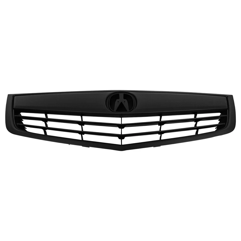 Parachoques delantero para Acura TSX 2011 2012 13 2014 rejilla de malla superior parrilla negra mate Foto 3 de 4