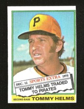 1976 Topps BASEBALL #583T TOMMY HELMS TRADED EXMINT PITTSBURGH PIRATES (001)