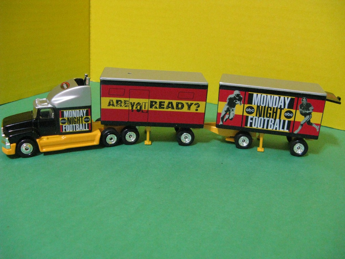 Monday Night Football 3-Part Tractor Trailor Die-Cast Metal White Rose ABC  1:80 | eBay