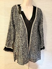 NWT La Blanca Long Sleeve Side Slit Swim Cover Up msrp 99 Size Small SW-1 