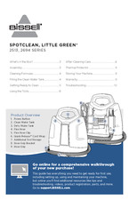 Bissell Little Green Spot Clean 2513 2694 Instruction Manual User Guide