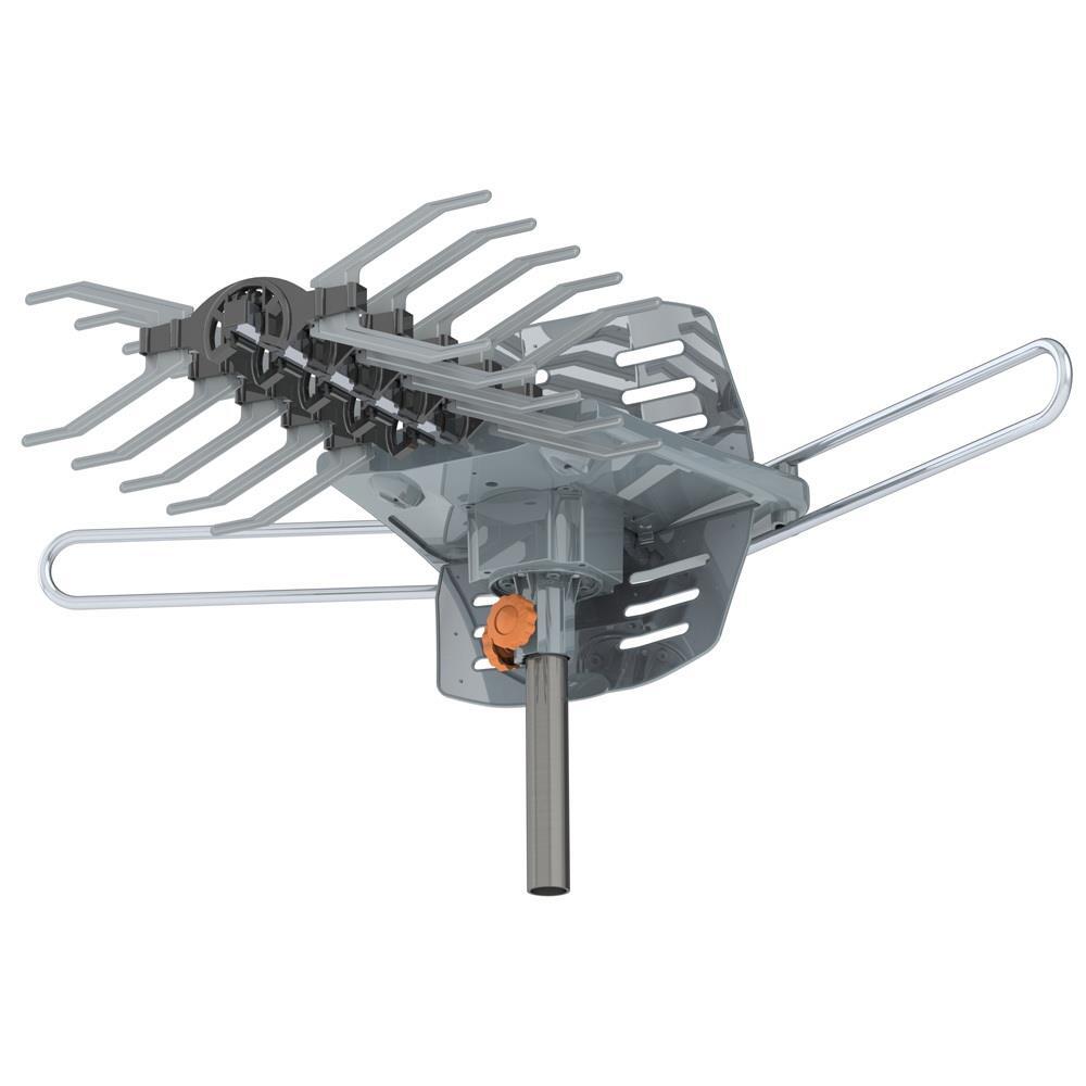 LEADZM 990 Miles Outdoor TV Antenna Amplified Motorized HDTV 1080P 4K 360° Home