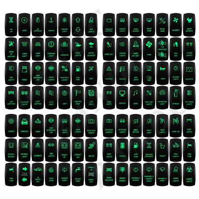 #ad #ad Rocker Switch Button 12V Green Led For Car Marine Boat ARB Carling 5PIN 7PIN $6.99
