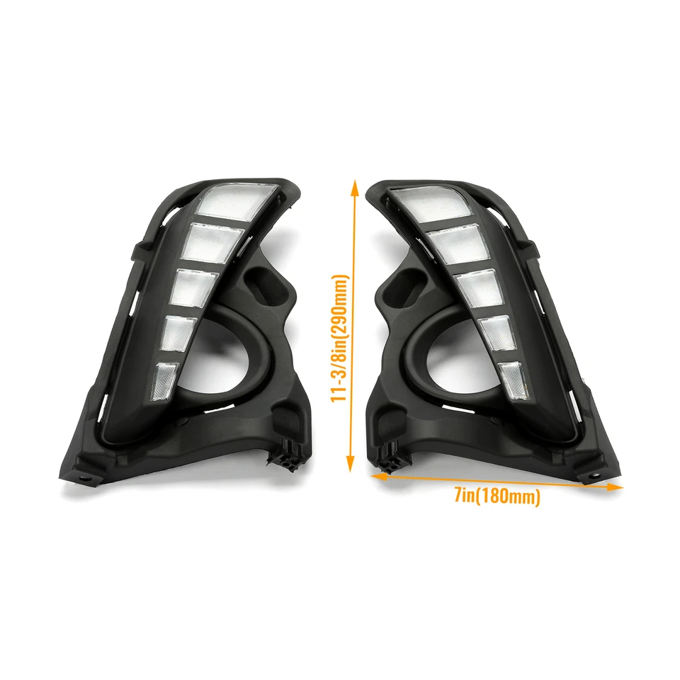 For Toyota Highlander 2017-2019 LED DRL Daytime Running Lights Driving Fog Lamps - Image 4 of 4