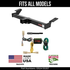 For 01-05 Toyota RAV4 Trailer Hitch 4Way Wiring Harness Kit Fits All Models Curt