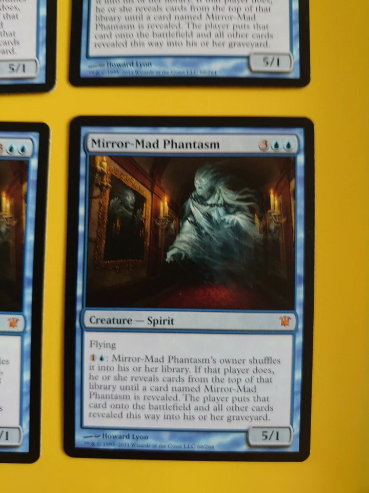 MTG Card. Mirrror-Mad Phantasm playset innistrad mythic 4 cards - Image 3 of 4