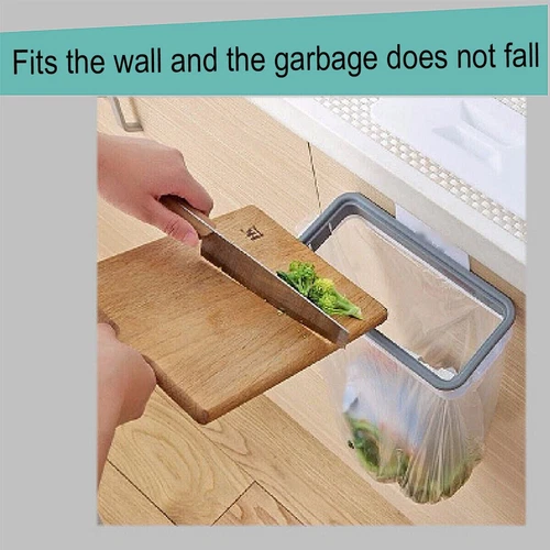Door Hanging Attach-A-Trash Removable Kitchen Cupboard Rubbish Bag Holder - Picture 6 of 10