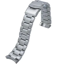 316L Solid Oyster Stainless Steel Watch Band Made for Orient Mako & RAY FAA