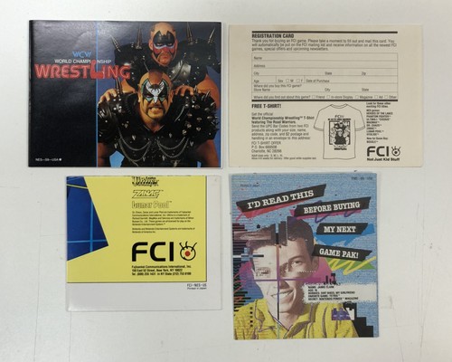 Nintendo NES Games - You Pick - WCW World Championship Wrestling & More - Work - Picture 113 of 172