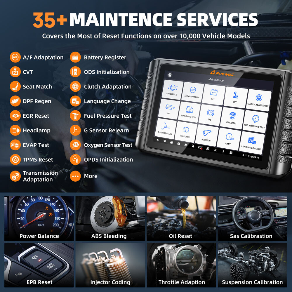 Birdwell 不在の為23日朝から一時出品停止致します。 Foxwell NT809 Bidirectional Scan Tool User Guide