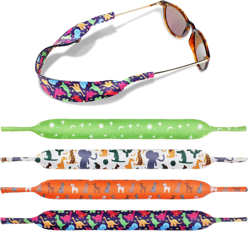 4 Pieces Kids Eyeglass Strap Neoprene Glasses Holder Sunglasses Lanyard Retainer