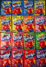 50 Packs of Kool Aid Drink Mix Packets NEW Gluten Free FREE SHIP - YOU PICK EM