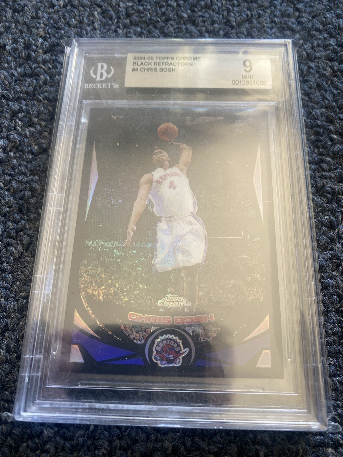 2004-05 Topps Chrome - #4 Chris Bosh Black Refractor BGS 9 /500 Super Rare