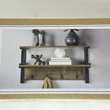 Étagère murale en bois et métal L70cm - Fir - étagères murales
