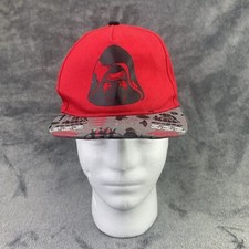 Lucasfilm Star Wars Hat Cap Youth Red Snap Back Kylo Ren 1st Order Flat Bill