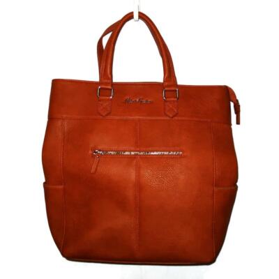 Robert Graham Tanned Leather Backpack Laptop Messenger Bag 13