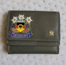 EUC Rogner Creation GERMANY Deutschland country crest mini trifold coin wallet