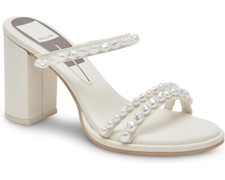 DOLCE VITA BARRIT PEARL NWB 160 MSRP Size 9.5 Vanilla Wedding