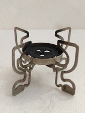 vecchio fornello fornellino VINTAGE DA CAMPO IN FERRO PIEGHEVOLE META SVIZZERA 