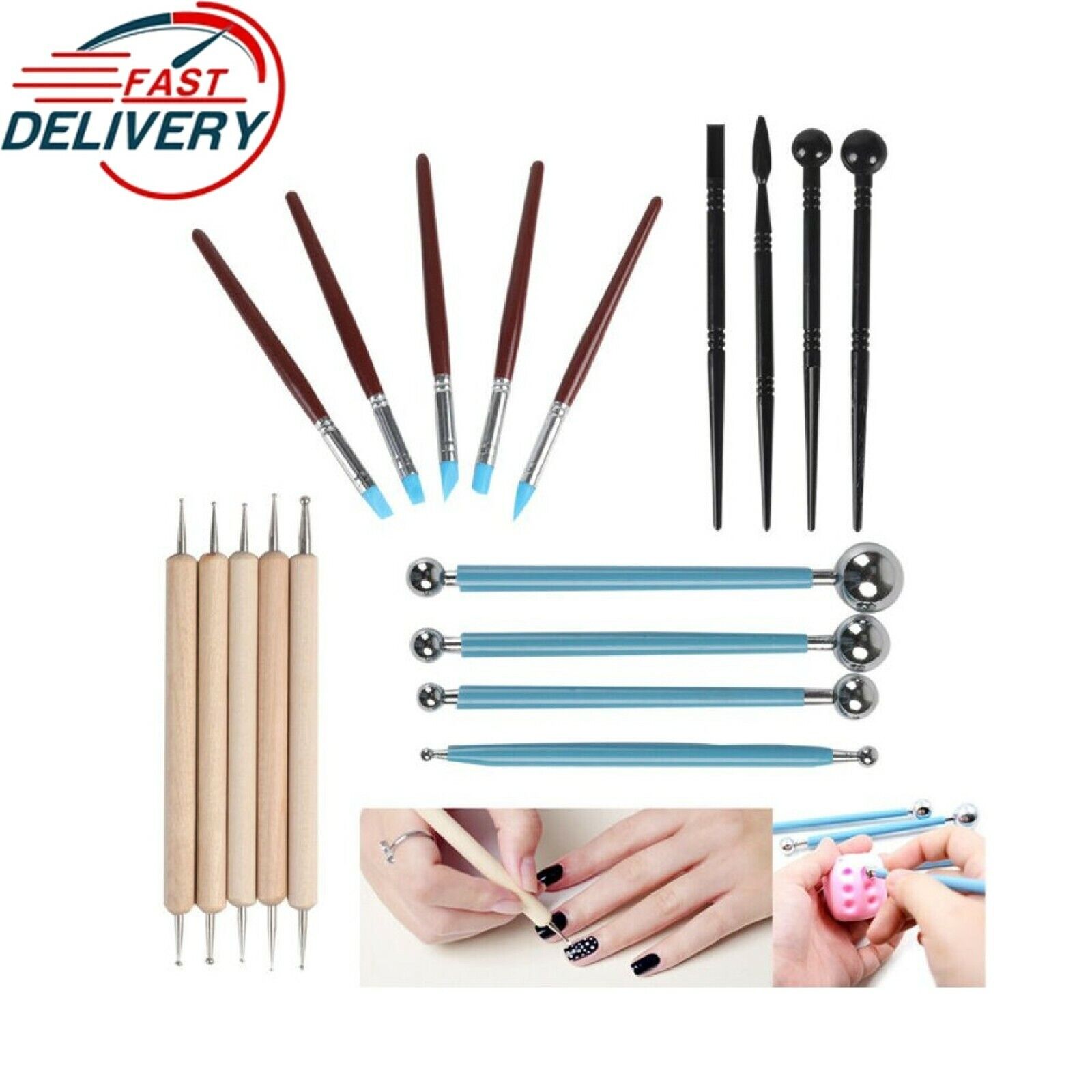18pc Polymer Clay Tools Modelling Sculpting store Tool Models Pottery Max 48% OFF