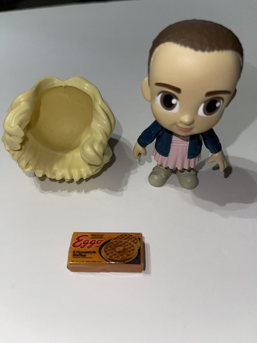 Stranger Things Funko Eleven Figure W/ Detachable Blonde Wig Eggo Waffle Box
