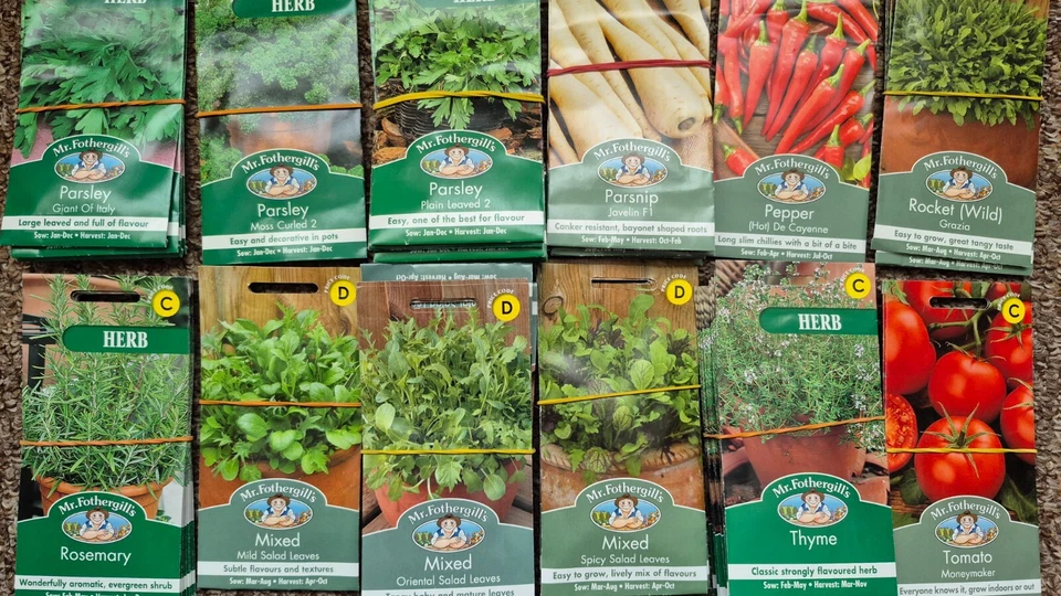 Mixed Job Lots of Mr Fothergill's HERB & VEG Seeds - more you buy,more you save! - Image 4 of 4
