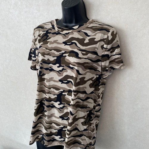 Dance & Marvel Camouflage Open Back Shirt for Women - Camouflage - Small - Picture 2 of 12