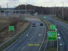 Photo 6x4 A607 heading towards the A46 Hobby Horse Roundabout Syston Look c2014