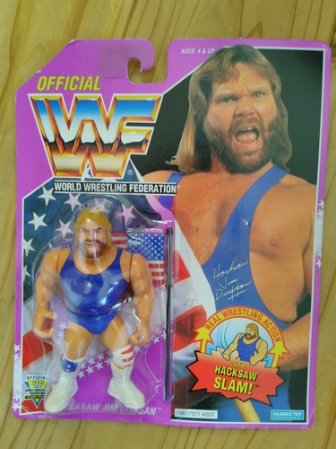 WWE WWF Hsbro 1994 version Hacksaw Jim Dougan (vio...