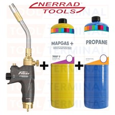 Nerrad Plumbers Torch Blowlamp MAPP Propane Gas bottle heating brazing solder
