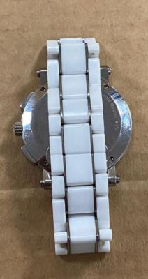 FENDI OROLOGI 001-6600G-920 WHITE CERAMIC SS CHRONOGRAPH 38mm