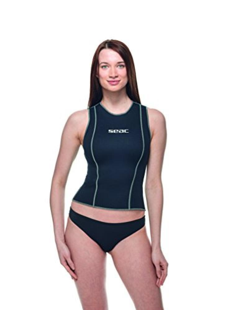 (TG. XS) SEAC Short Vest Lady, Sottomuta a Canotta in Morbido Neoprene da 2,5 mm