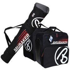 Black Red Ski Bag Combo CHAMPION for Ski up to 190 cm Poles, Boots  Helmet