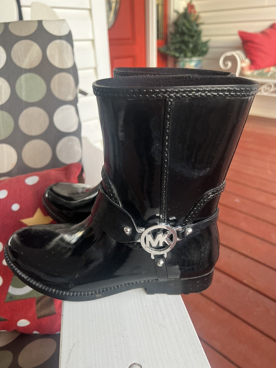 Cheap michael michael kors fulton harness rain boots Top Sale