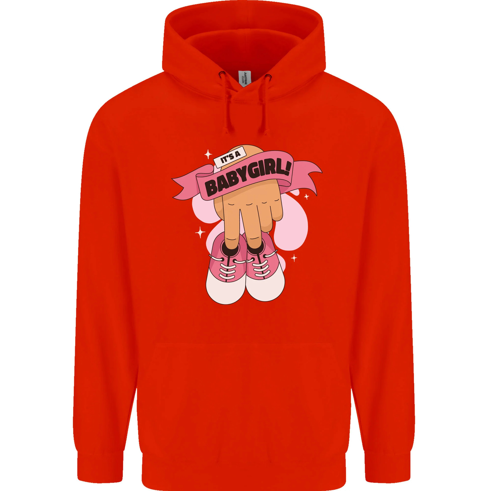 A Baby Girl Gender Reveal Christening Pregnancy Mens 80percent Cotton Hoodie image 8