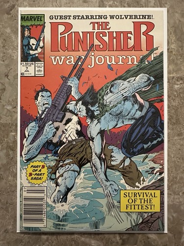 Punisher War Journal #7 Newsstand 9.2 NM- (1989 Marvel) - 第 1/24 張圖片
