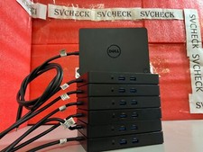 Lot of 7 Dell WD15 USB Type-C Laptop Docking Station