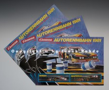 3 x gleichartige Prospekte - Carrera AUTORENNBAHN - von 1981