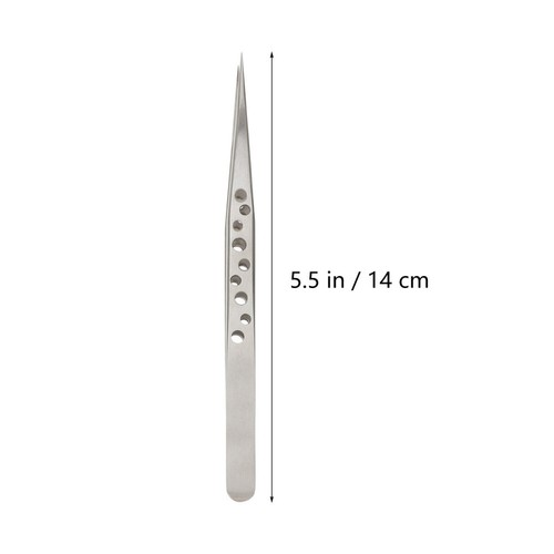 5 Pcs Präzisionspinzette Wimpernpinzette Aus Edelstahl Professionelle - 第 10/10 張圖片