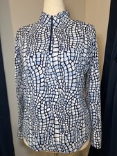 IBKUL Top 1/4 Zip L Navy Blue-Athleisure UPF 50 Golf Pickleball Long Sleeve