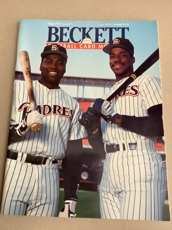 Beckett Monthly #77 Aug 1991 Gwynn McGriff Andre Dawson Padres Cubs FREE SHP