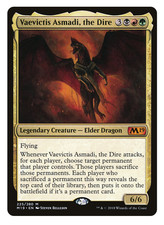 MTG - Vaevictis Asmadi, the Dire - Mythic Dragon - Core Set 2019 (M19) - LP