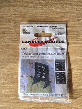 Langley Models Cricket Game Portable Score Board OO Gauge