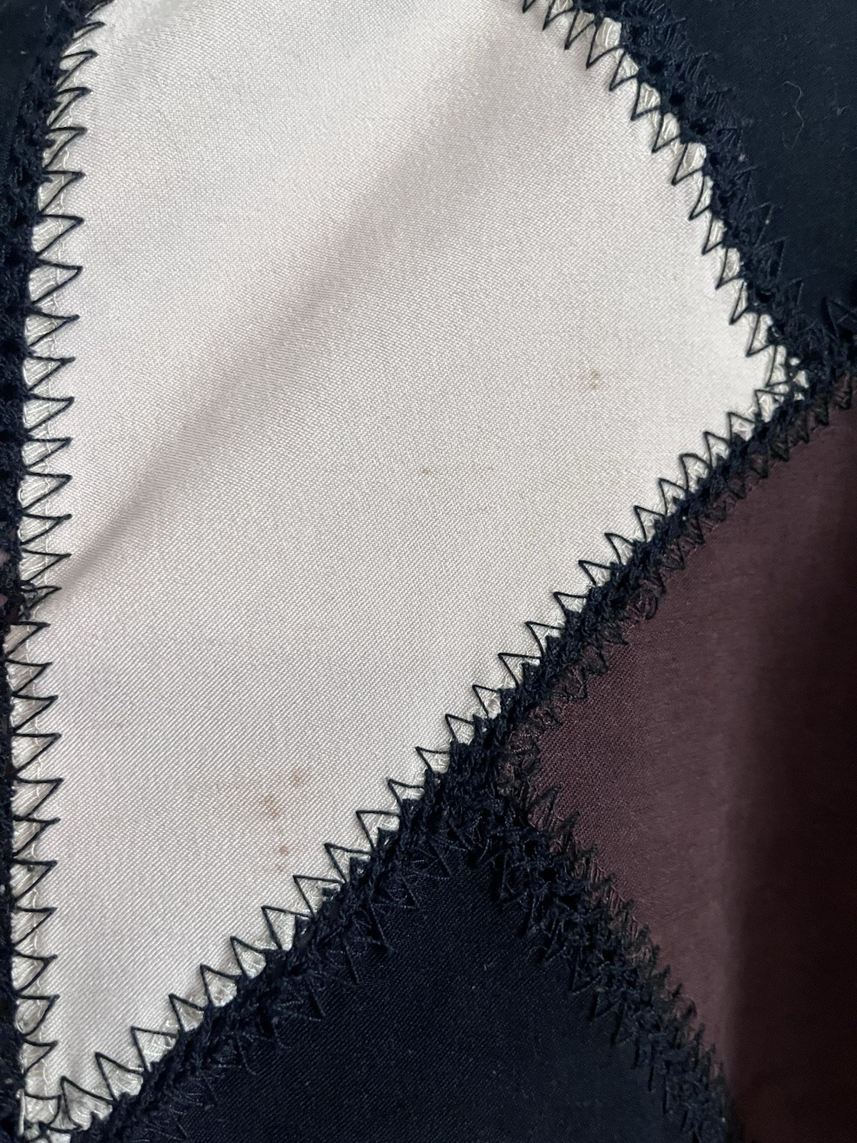 Vintage Patchwork Top/Lightweight Blazer Large - image 9