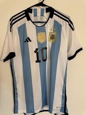 Adidas Argentina Messi #10 World Cup 2022 Soccer Jersey 3 Star Size L
